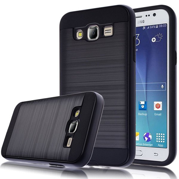 Wholesale Samsung Galaxy J5 510 (2016) Armor Hybrid Case (Black)